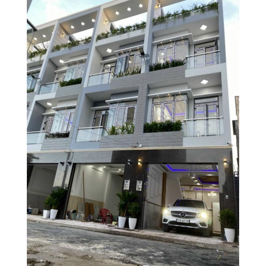 Nhà phố dt:4x12,5m, 1 trệt, 2 lầu, sân thượng, kdc cao cấp Sài Gòn Mới, giá tốt!